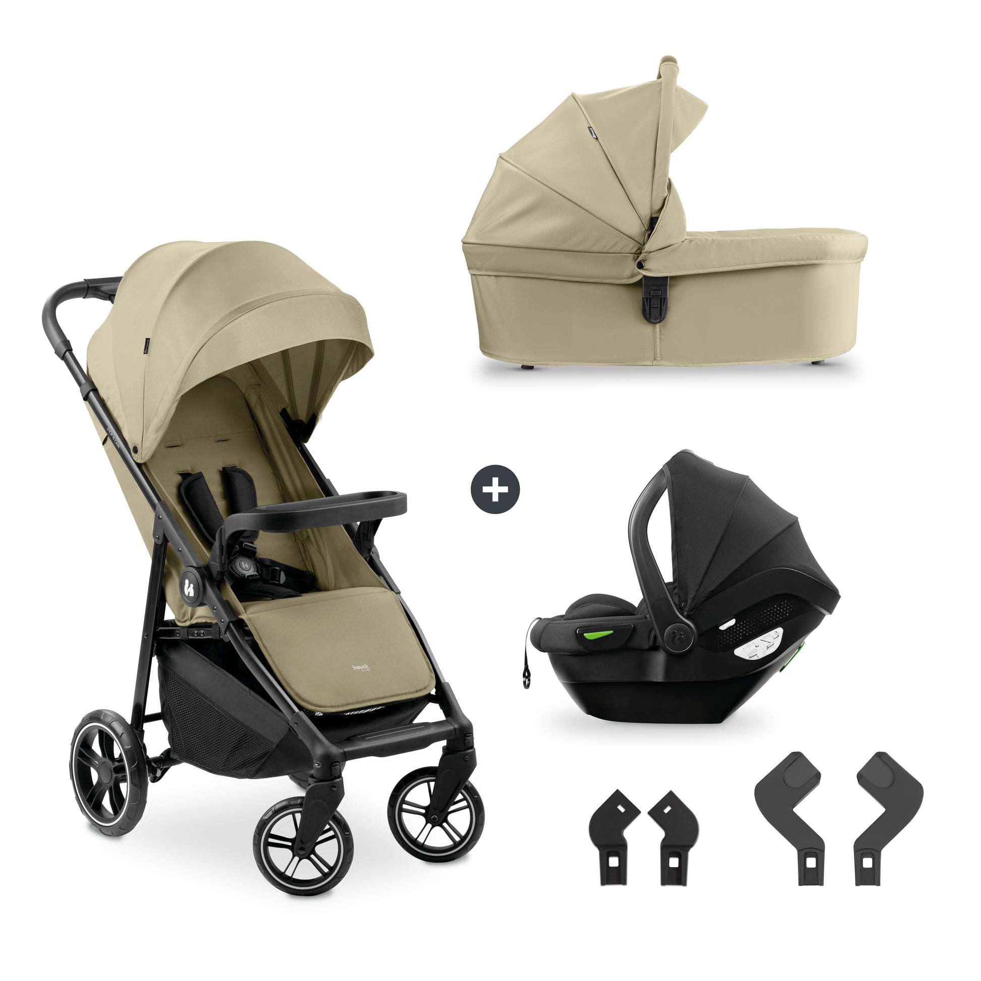 hauck Shop N Care Trio Set carrito bebé 3 en 1 con capazo y silla